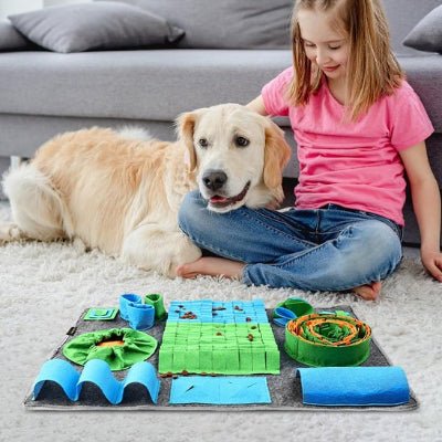 Tapis de fouille - Tapis de fouille chien - Renif | Jeux Interactif - Vivre avec son chien
