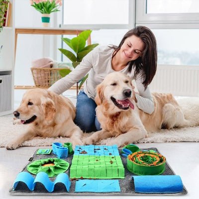 Tapis de fouille - Tapis de fouille chien - Renif | Jeux Interactif - Vivre avec son chien