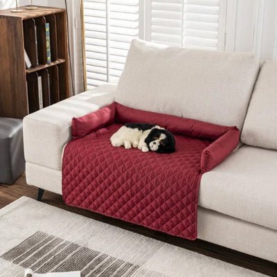 tapis chien - Tapis pour chien - Ultraconfort | Rouge vin 2XL - Vivre avec son chien